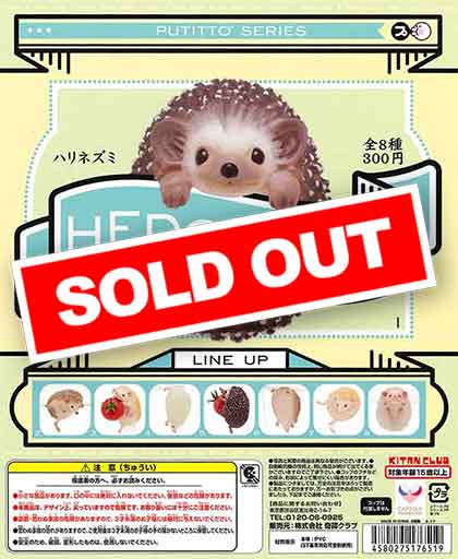 再販》PUTITTO ハリネズミ （50個入り） | ガチャガチャ通販専門【あ