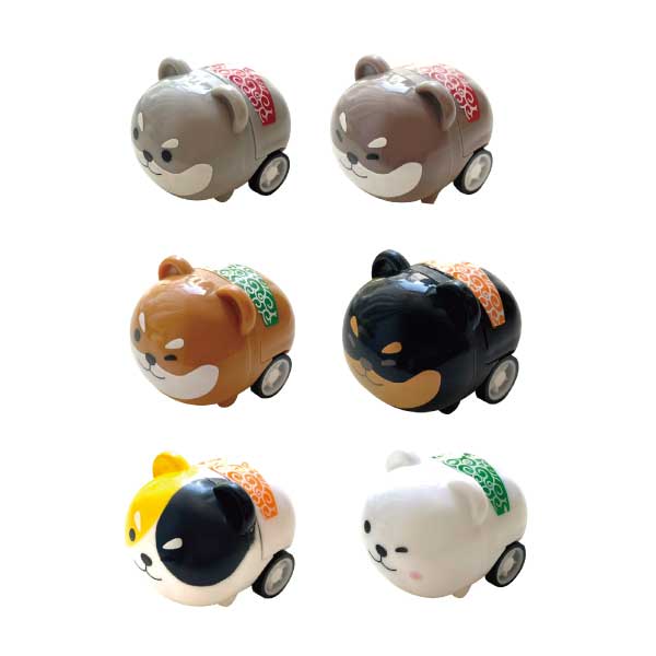カプセルなし・台紙なし》柴犬プルバックカー（100個入り