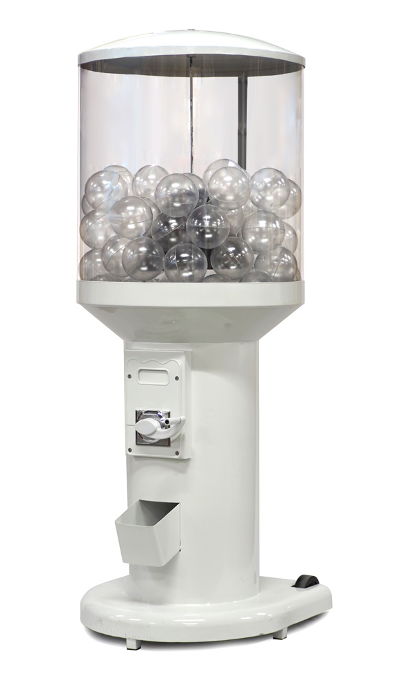 レンタル】でかぽん-100 500円仕様 ホワイト｜大型カプセルトイ自販機