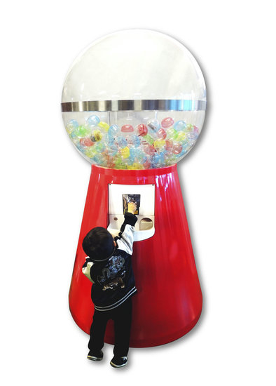 レンタル】ジャイアントガチャ 1900mm(メダル仕様)・白《メダル