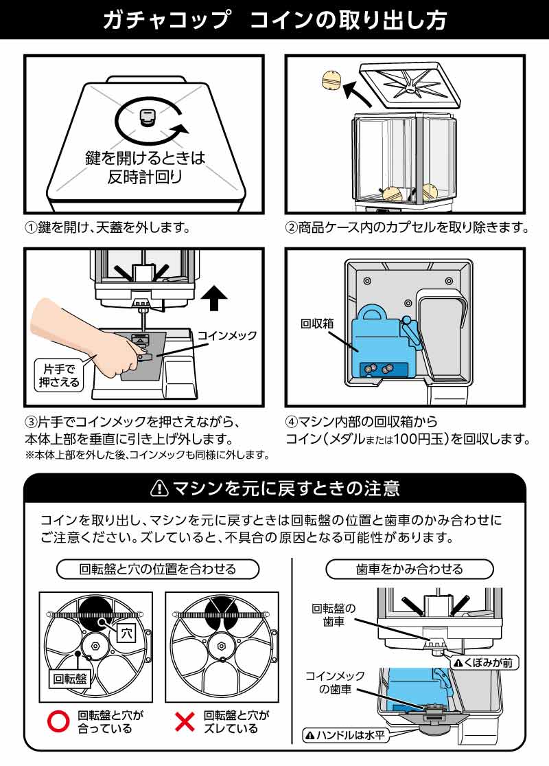 セット商品】ガチャコップ白色 メダル仕様 白卓上台セット 業務用本体